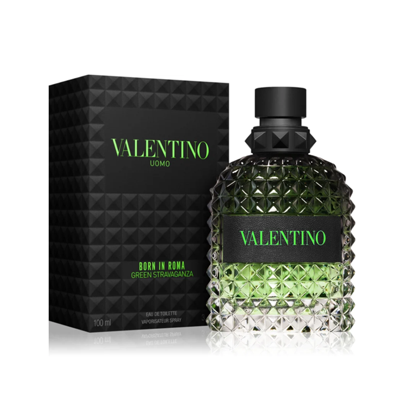 Valentino Uomo Born in Roma Green Stravaganza Perfume Masculino - Elegante y Moderno
